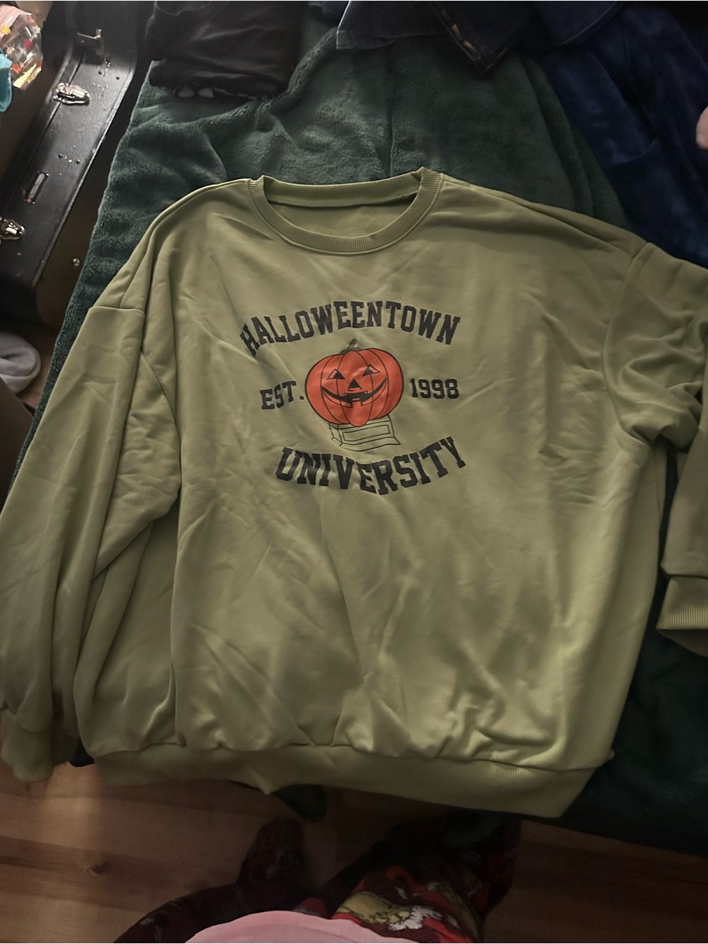 Halloweentown University Olive Graphic Sweatshirt
